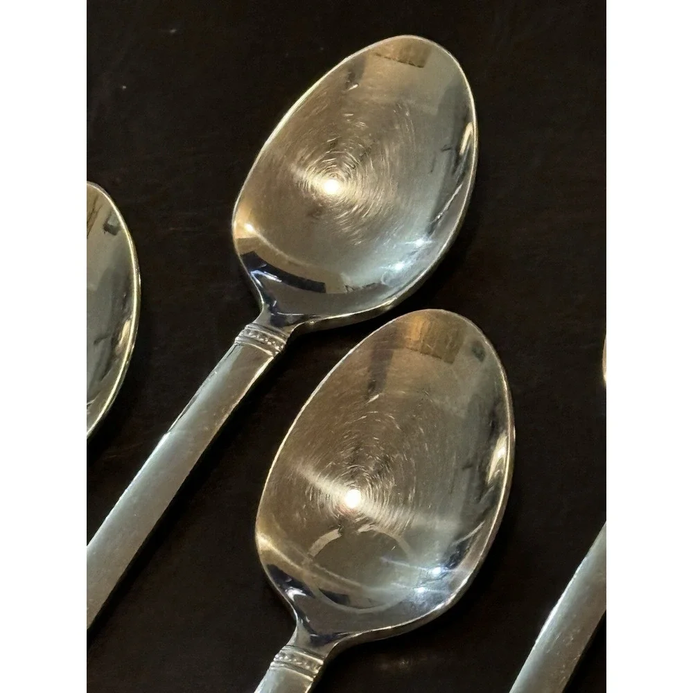 Towle Beaded Classique Flatware Teaspoon (Set of 7)‎ FW17